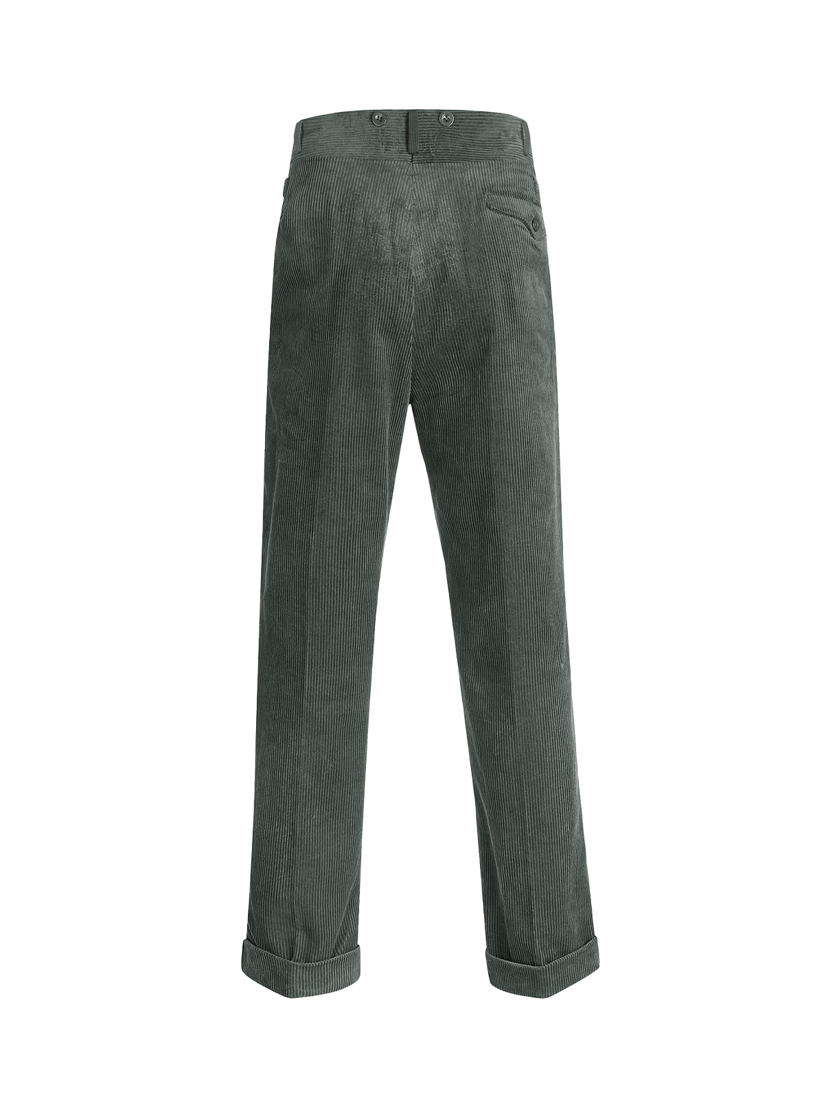 Midcentury Vintage Edward Corduroy Trousers - Moss Green